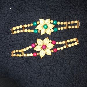 Clamp flower bracelets